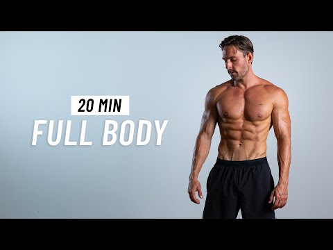20 Min Full Body Workout - Fat Burning Cardio & Strength at Home (No Equipment + No Jumping)
