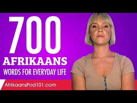 700 Afrikaans Words for Everyday Life - Basic Vocabulary #35