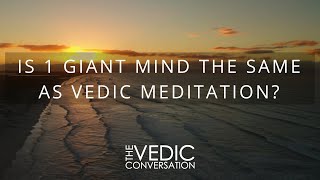 Is 1 Giant Mind the same as Vedic Meditation?