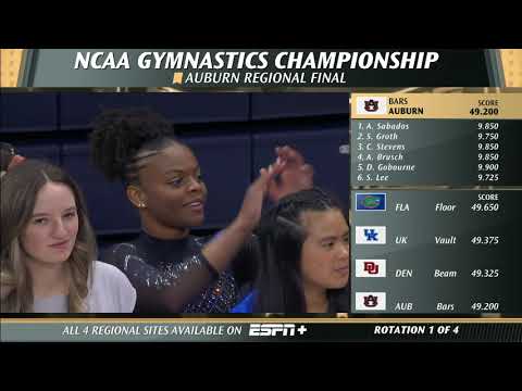 NCAA Women's Gymnastics Auburn Regional Final