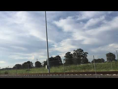 Aurizon locomotive 5029 at Newcastle