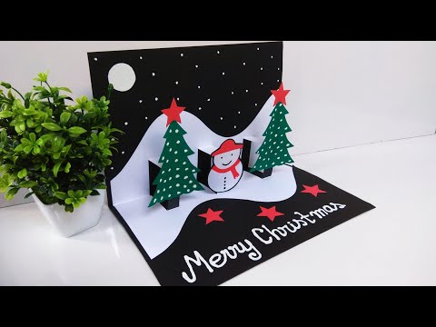 How to make Christmas card | Easy Christmas card ideas | Handmade Christmas cards ideas