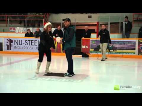 Chicken Curling At The Flyers