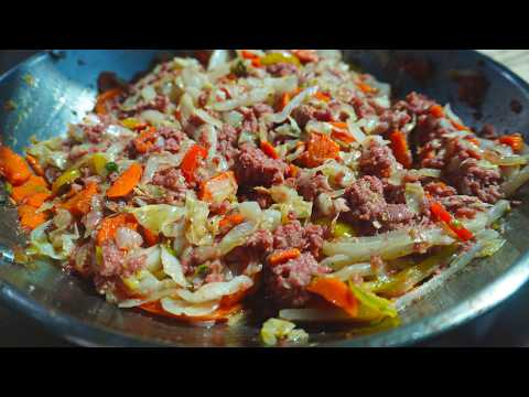 Jamaican Corn Beef and Cabbage