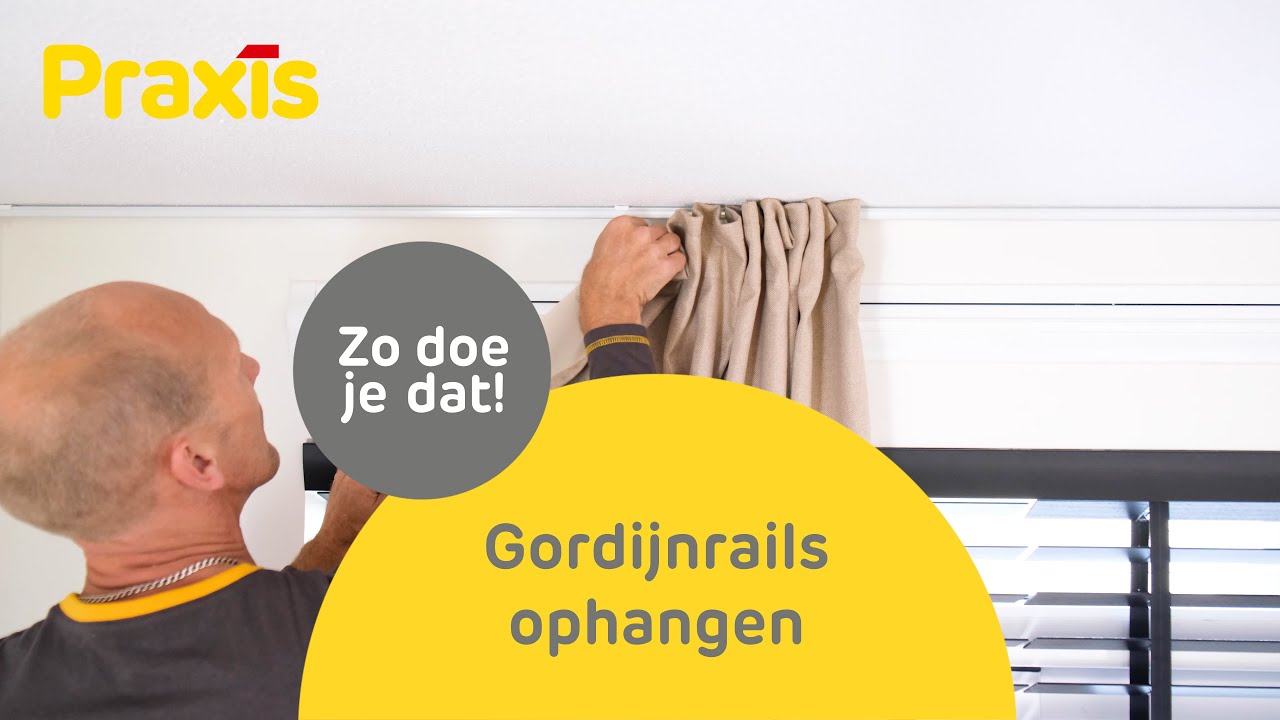 Gordijnrails ophangen