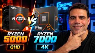 AM4 vs AM5 em QUAD HD e 4K: Vale MESMO a pena gastar mais na nova plataforma?!