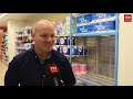 Drukte in de supermarkt door coronavirus