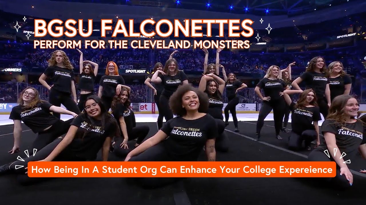 Day in the Life with a BGSU student: Performing with the Falconettes at The Cleveland Monsters game