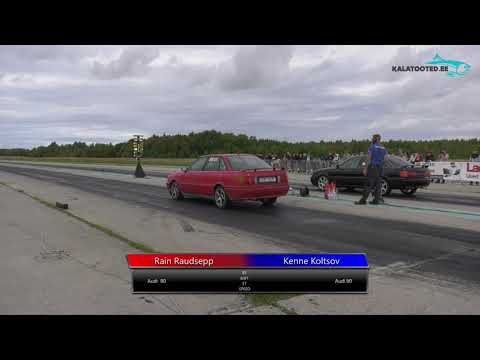 Rain Raudsepp - Audi 90 vs Kenne Koltsov - Audi 90. Dragrace@EDRAfinals2019