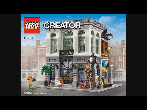 LEGO Creator 10251 Brick Bank - instruction timelapse