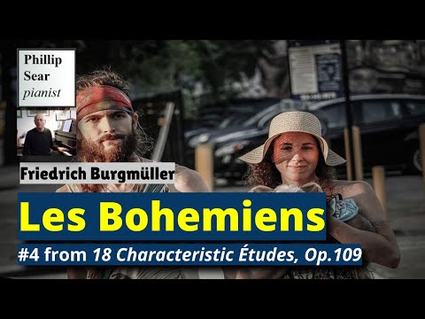 Friedrich Burgmüller: Les Bohémiens, #4 from 18 Études Op.109