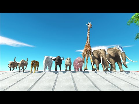 POWER SPEED RACE EVERY ANIMALS TOUR - Animal Revolt Battle Simulator