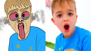Vlad and Niki pretend play with Magnet balls - new Funny Stories with Toys l drawing meme