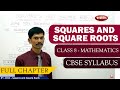 Squares And Square Roots Full Lesson Mathematics Class 8 CBSE Syllabus