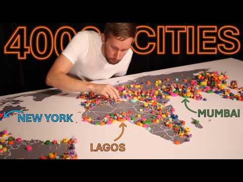 Ich habe eine Karte mit JEDER Stadt der Welt erstellt