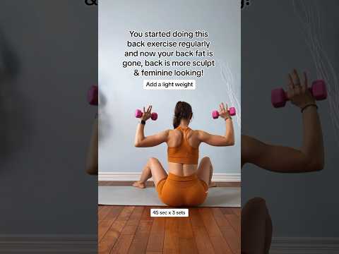 Pilates Back Workout with Dumbbell 💪 programs coming soon #workout #backworkout #postpartum