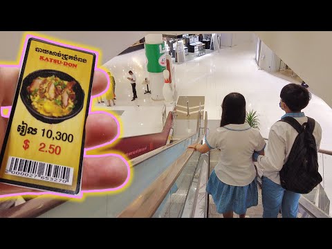 Walking Tour Aeon Mall Cambodia + Eating at the Food Court
