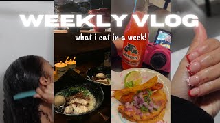 What I Eat In A Week! : * VERY realistic*..cooking , smoothies , out2eat, wash day + more| Yonikkaa