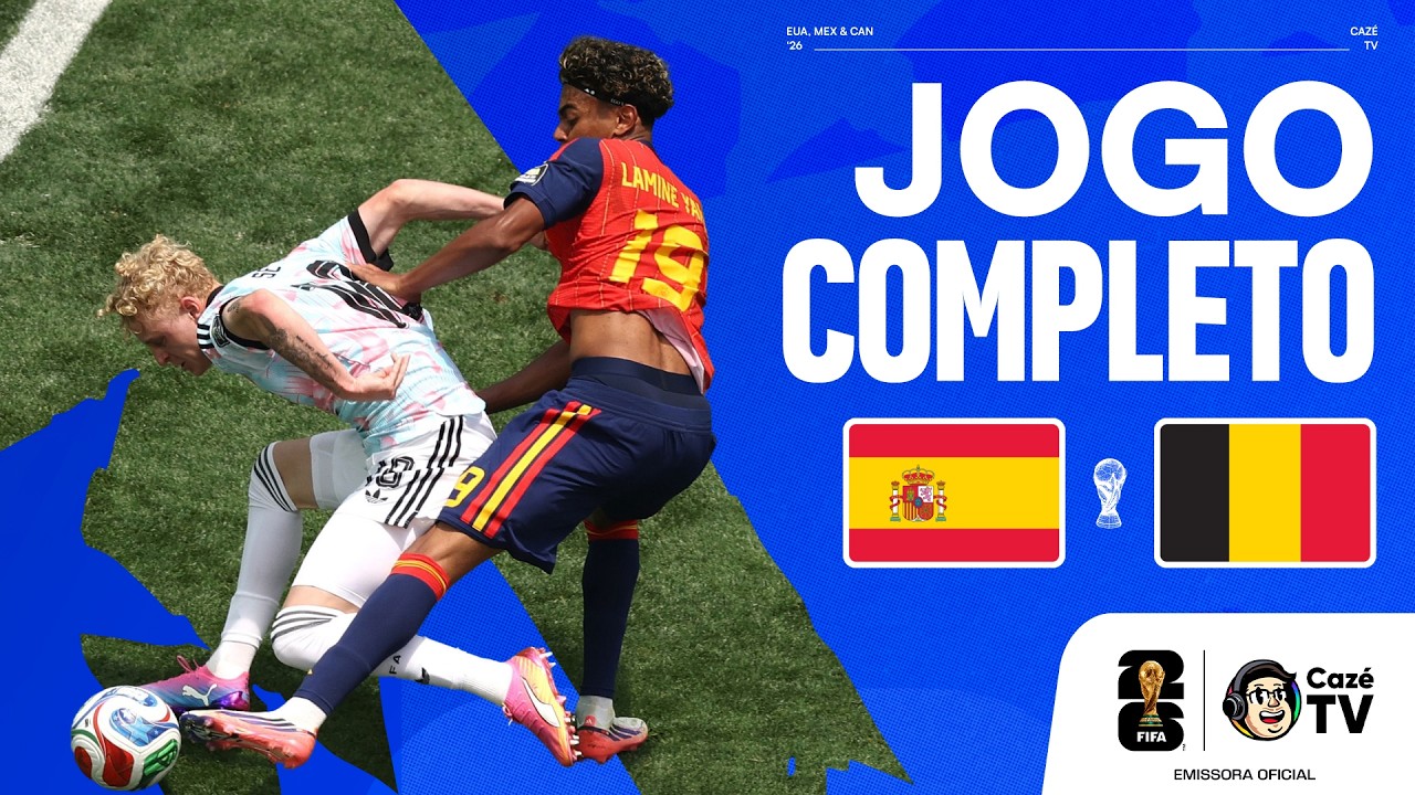 JOGO COMPLETO: ESPANHA X BÉLGICA | COPA DO MUNDO FIFA™ 2026 | QUARTAS DE FINAL