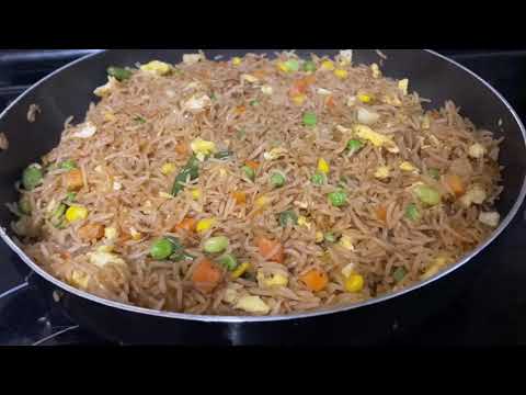 Fried rice and chicken teriyaki recipe