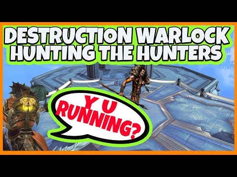 Destruction Warlock Hunting Down The Hunters - Deleting Enemies in Arenas Ranked 2v2 - Shadowlands