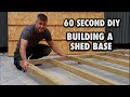 How To Build a Portable Shed Base