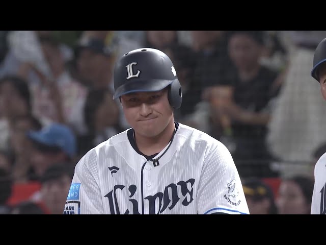 【1回裏】チャンスを活かす!! ライオンズ・渡部聖弥 三遊間を破るタイムリーヒットで先制!! 2025年9月27日 埼玉西武ライオンズ 対 福岡ソフトバンクホークス