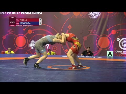 Qual. WW - 49 kg: A. PIRVU (ROU) v. A. YANOTAVA (BLR)
