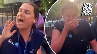 NYC hospital worker on leave after allegedly trying to take black man’s bike in viral video | NYPost