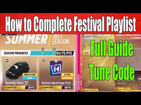 Forza Horizon 5 How to Complete Festival Playlist Summer Season Series 56 Full Guide, Tune Code