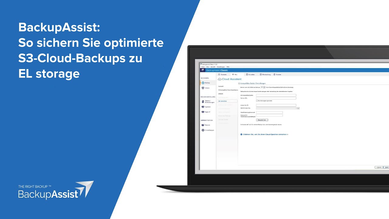 BackupAssist: 100% kompatibel mit EL storage