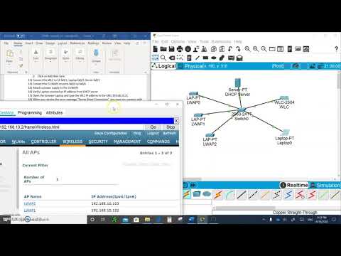 CCNA 7 SRWE Switching, Routing and Wireless Essentials- Module 13 WLAN Configuration WLC part 3