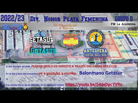 17ªJ, DHPF 22/23: Getasur vs Antequera Costa Del sol