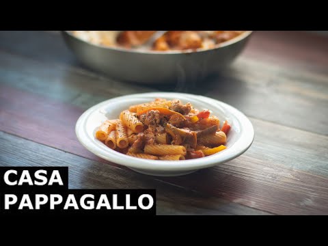 Pasta salsiccia e peperoni