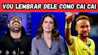 Jornalista da Band diz que vai lembrar do Neymar como cai cai. #4k #4kvideo