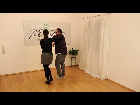 Discofox Figurenkombination: Damenschal in Herrenschal mit Karussell Kombinationen gezeigt & gezählt