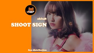 [REQUESTED] Line Distribution: AKB48 - Shoot Sign