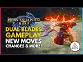 Monster Hunter Rise | New DUAL BLADES Weapon Gameplay - New Moves, Changes & Silkbind Attacks