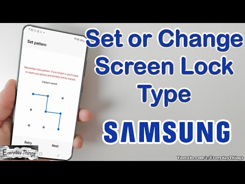 How to Set or Change Screen Lock Type on Samsung