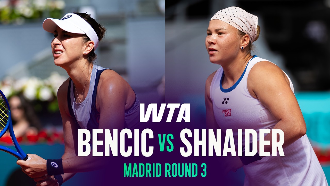 Belinda Bencic vs. Diana Shnaider | 2026 Madrid Round 3 | WTA Match Highlights