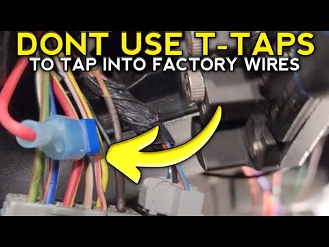 Don't Use Ttap connections instead Military splice and solder the wire connections