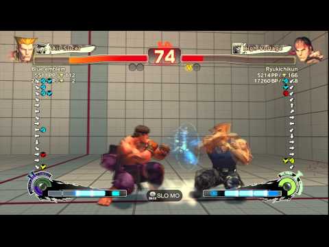 SSFIVAE~ Guile (Blue Emblem) vs.  Ryu (Ryukichikun) HD