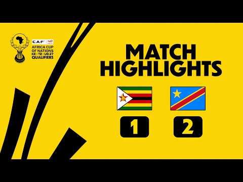 Zimbabwe 1-2 DR Congo | Match Highlights l TotalEnergies AFCONQ2027 l Group E