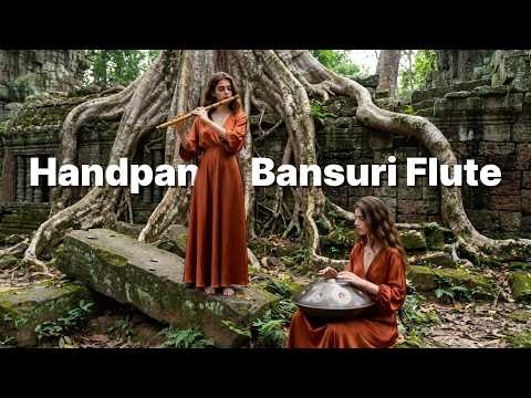🗿 Ancient Jungle Temple Music | Handpan & Bansuri Flute for Grounding & Healing (1-Hour)