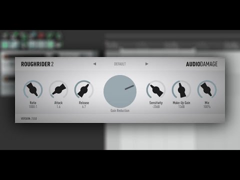 Audio Damage Rough Rider 2 Free Compressor Plugin VST/AU Quick Demo