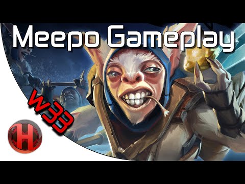 w33 Meepo 7410 MMR | Dota 2 Gameplay | 42 Kills