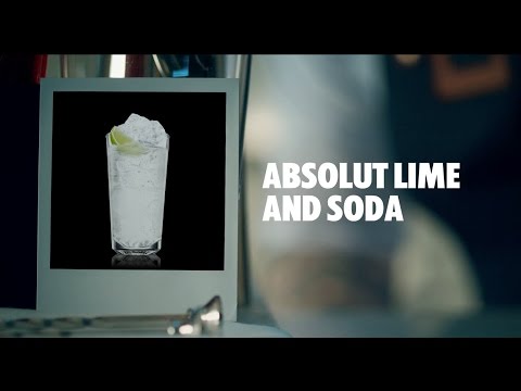 ABSOLUT LIME AND SODA DRINK RECIPE - HOW TO MIX