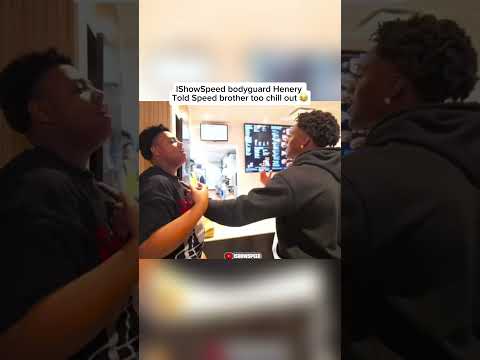 IShowSpeed bodyguard Henery Told Speed brother too chill out 😂 #jamal #ishowspeed