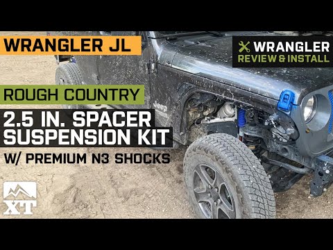 Jeep Wrangler JL Rough Country 2.5 in. Spacer Suspension Lift Kit w/ N3 Shocks Review & Install