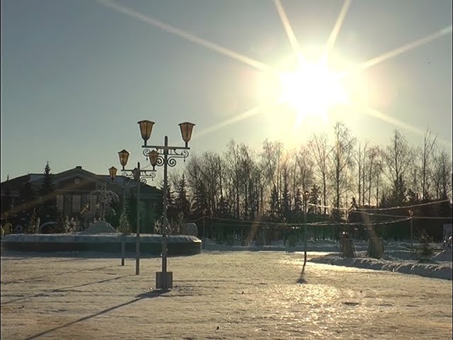 С горки и папы и дети